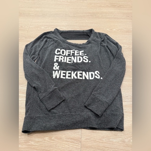 Chaser Coffee Friends and Weekends Pullover - Picture 3 of 5